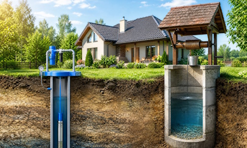 Автономное водоснабжение загородного дома Ачинск: скважина или колодец